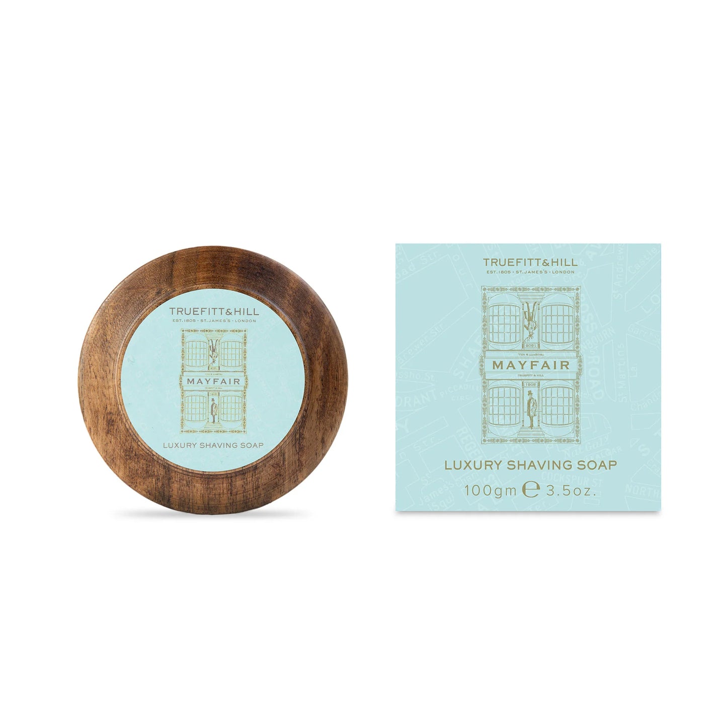 Mayfair Luxury Shaving Soap In Wooden Bowl